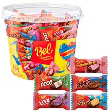 Imagem de Chocolate Moranguete Sortidos Bel Pote - 450g - Bel Chocolates