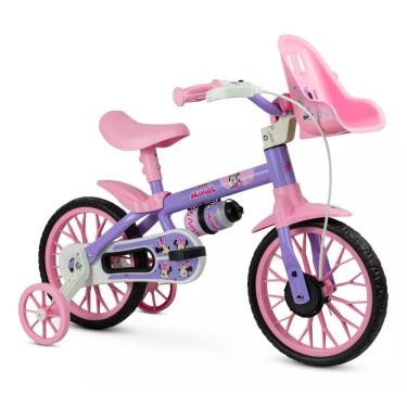 Imagem de Bicicleta Infantil Nathor Aro 12 Minnie Rodinhas  Segurança