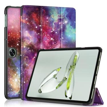 Imagem de Gylint Capa para OnePlus Pad Go 2023 de 11,4 polegadas, capa dobrável de couro sintético ultrafino para Oppo Air2 2023/Neo 2024 de 11,4 polegadas - espaço sideral