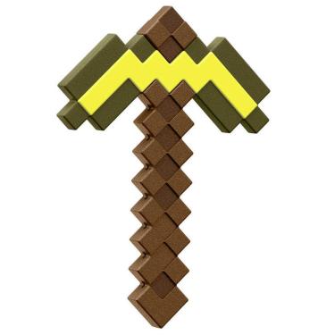 Imagem de Brinquedo Picareta De Ouro 35cm Minecraft - Mattel JCV19