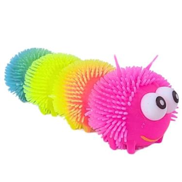 Imagem de Brinquedo Centopéia Estica Puxa Aperta Lagarta Gigante C/Luz Sortido Castela