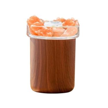 Imagem de Aromatizador Purificador Aromaterapia E Umidificador De Ar Com Pedras Humidificador De Ambiente Difusor 280ml (MADEIRA ESCURO)