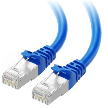 Imagem de Cabo Ethernet blindado Cable Matters Snagless Cat 6a, Cat6a (SSTP, SFTP), Azul, 200 ft