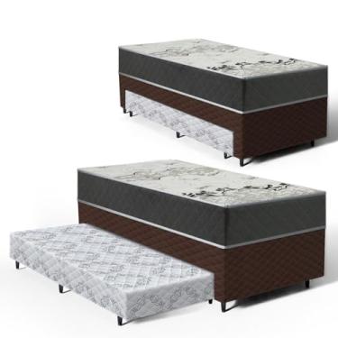Imagem de Cama Box com Colchão de D33 ISO 3000 Gazin + Auxiliar de Espuma Unique Solteiro 88cm