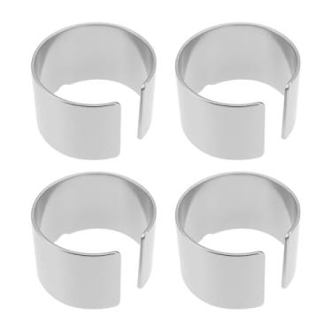 Imagem de eMagTech 4 peças terminais de bateria de carro calços grampos postes espaçadores calços para conectores de áudio e vídeo no carro, prata