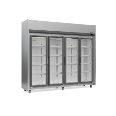 Imagem de Refrigerador Expositor Vertical 1580 Litros Inox 220v Gelopar Geas-4p