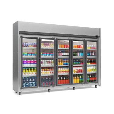 Imagem de Refrigerador Expositor Vertical 1960 Litros Inox 220v Gelopar Geas-5p