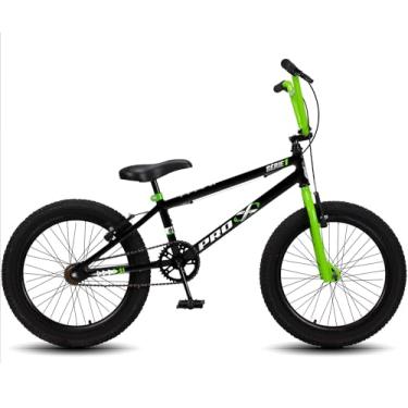 Imagem de Bicicleta aro 20 BMX Pro-X Infantil Série 1 Aro Aero Freio V-Brake - Preto+verde