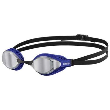 Imagem de Óculos De Natação Air-Speed Lente Mirror Prata Arena, Azul