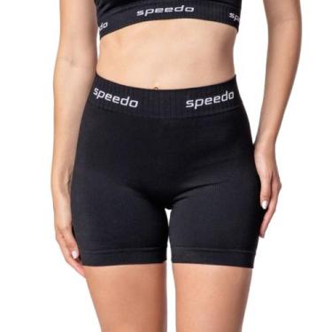 Imagem de Shorts Esportivo Feminino Speedo Canelado Poliamida com Elastano Cós D