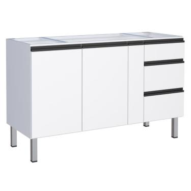 Imagem de Gabinete De Cozinha Para Pia 2 Portas Cambé Branco