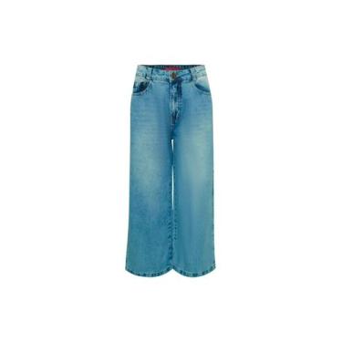 Imagem de Calça Jeans Pantacourt Denim Amey - Azul, G