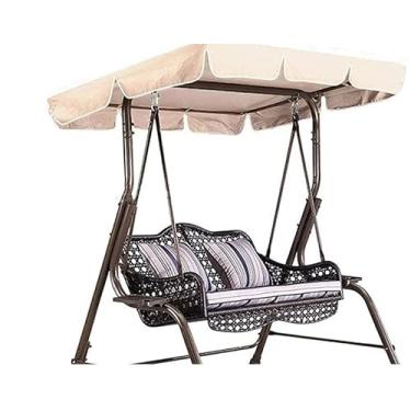 Imagem de Cópia De Substituição Para Assento De Balanço 2 & 3 Lugares Tamanhos De Capa De Rede Top Garden Outdoor, Brown, 195x125cm(77x49'')