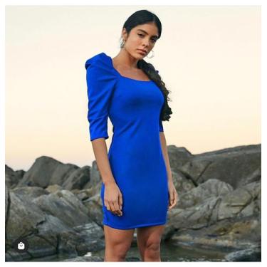 Imagem de Vestido liso com pregas - Charry