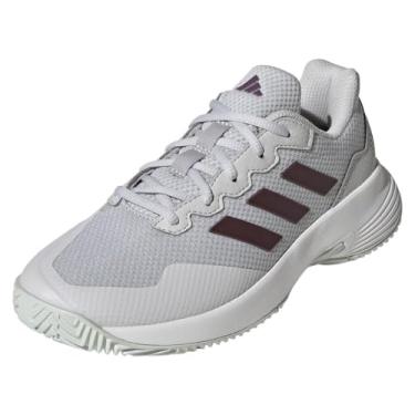 Imagem de Adidas Gamecourt 2 WTênis feminino, Cinza/aurora metálico/branco, 38