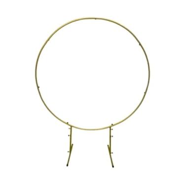 Imagem de Arco Suporte Para Painel De Festa Ferro Desmontável 1,5 X 1,5 Redondo Decoração (dourado)