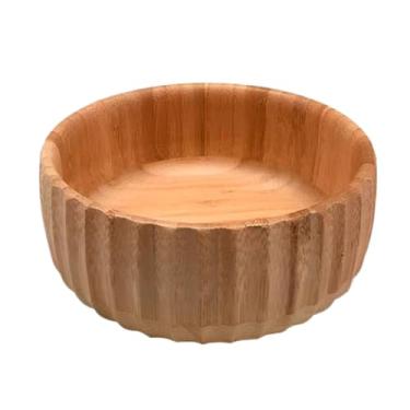 Imagem de Bowl de Bambu Canelado 15x6cm – Petisqueira, Saladeira ou Decorativo – Ecológico, Sustentável e Resistente