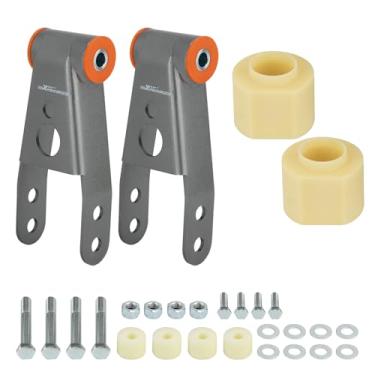 Imagem de maXpeedingrods Kit De Nivelamento Para Jeep Cherokee Xj 2Wd 4Wd 1984-2001, Suspensão Dianteira 3" E Traseira 2" Com Rebaixamento Da Caixa Transferência, Graxeiras, Cinza