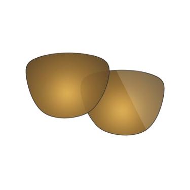 Imagem de Fiskr Lentes polarizadas de substituição compatíveis com óculos de sol Oakley Frogskins XS OJ9006 53 mm, resistente a impactos e ajuste perfeito, Bronze metálico, Tamanho �nico