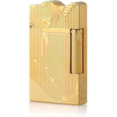 Imagem de Isqueiro, Isqueiro Tipo Sereia De Latão, Isqueiro De Querosene De Tambor Nostálgico, Isqueiro De Querosene Tipo Lateral, Adequado Para Coleção De Presentes De Dia Dos Namorados