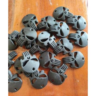 Imagem de Chaveiro/Pingente Justiceiro feito na Impressora 3D - KIT COM 2 UNIDAD