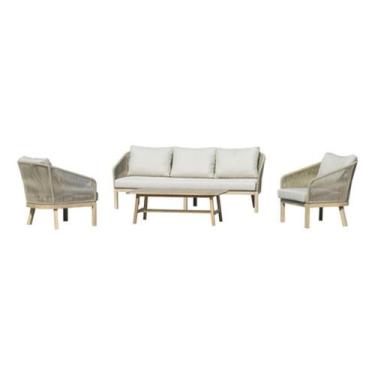 Imagem de Conjunto De Estar Importado 4 Pecas Sofa, Poltronas E Mesa - Jhc Home 