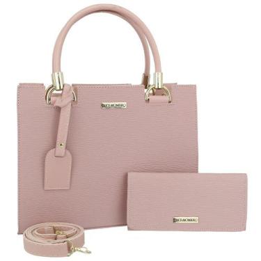 Imagem de Kit de Bolsa com Carteira Alice Monteiro Bolsa com Duas Alças 1 Transv