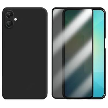 Imagem de Capinha Para Galaxy A06 Capa Preta Premium Proteção Câmera + Película Privacidade Anti Spy