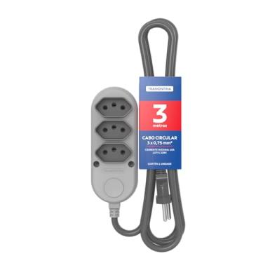 Imagem de Tramontina Extensão Múltipla 3 Tomadas 2P+T 10 A 250 V 3 m