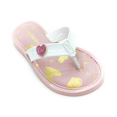 Imagem de Chinelo Infantil Menina Molekinha 2345.100 - Branca-Feminino