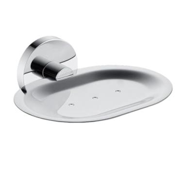 Imagem de Suporte para saboneteira para cozinha e banheiro, acessórios para montagem na parede, dispensador de sabonete, porta-sabonetes com prato de vidro, suporte de metal dourado (saboneteira de metal A