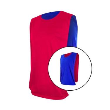 Imagem de Colete Esportivo Dupla Face Vermelho e Azul - Kanga Sport