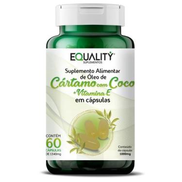 Imagem de Óleo de Cártamo e Coco 1000 mg 60 cápsulas - Equality