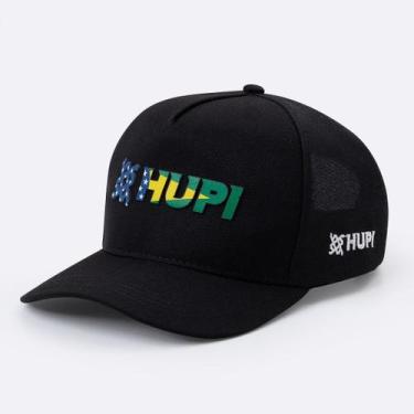 Imagem de Boné HUPI Brasil Preto, Preto, UNICO