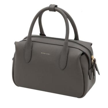 Imagem de Bolsa de Couro Mariart Jambuzinha, Cinza