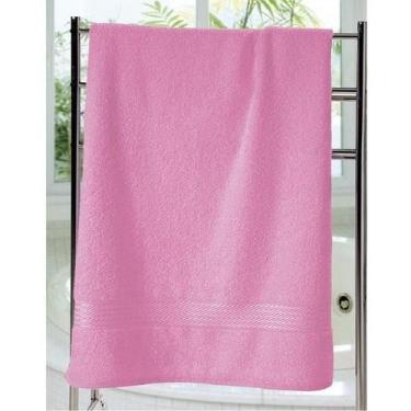 Imagem de Toalha De Banho Prisma Liso 70Cm X 1,40M Rosa - Dohler