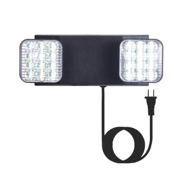 Imagem de TANLUX Luzes de emergência de LED com bateria reserva, luminárias de emergência comerciais para casa de negócios falha de energia sinal de saída de emergência com cabo de plugue de 1,0 metro