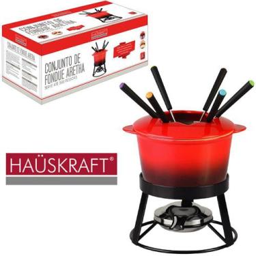 Imagem de Jogo De Fondue De Porcelana Aretha Com 6 Garfos / Panela / Garfos / Su