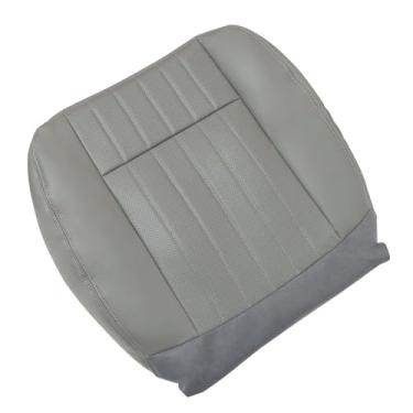 Imagem de Vigoraze Capa de assento de couro perfurado de substituição da parte inferior do motorista dianteiro cinza compatível com Chevy Impala 1994 1995 1996