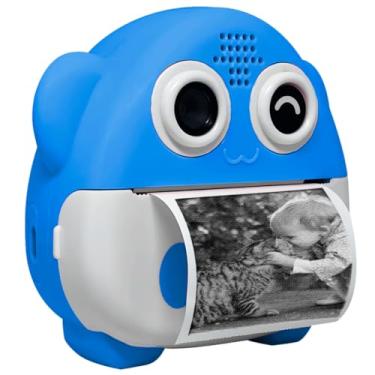 Imagem de Câmera Fotográfica Infantil Mini Impressora Térmica Digital (Azul)