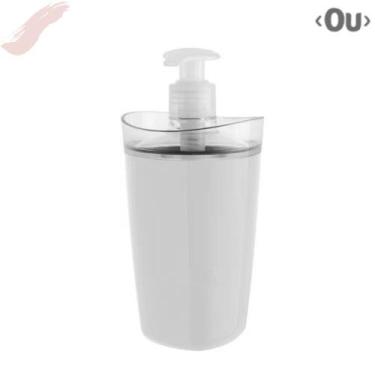 Imagem de Porta Sabonete Líquido Linha Tule 260 ml - Ou, Branco