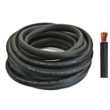 Imagem de WNI 4 calibre 20 pés preto 4 AWG cabo de cabo de solda de cobre ultraflexível para bateria de solda - feito nos EUA - carro, inversor, RV, solar