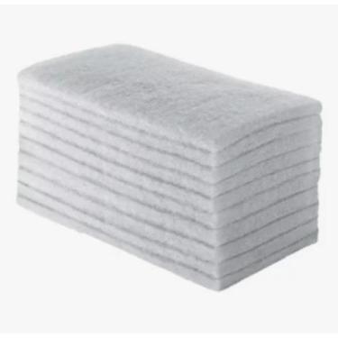 Imagem de 10 Unid. Fibra Lt Limpeza Leve Esponja Bucha Branca - Esponflora