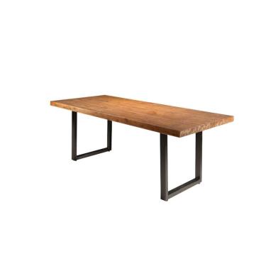 Imagem de Mesa área gourmet retangular de madeira maciça - Rafaele-2,50x0,90 metros - Metal Art