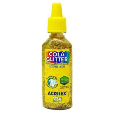Imagem de Cola Glitter Dourado Acrilex 23g
