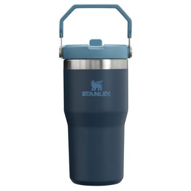 Imagem de Stanley Copo de aço inoxidável IceFlow – Garrafa de água isolada a vácuo para casa, escritório ou carro, copo reutilizável com canudo resistente a vazamentos, flip frio por 12 horas ou gelado por 2