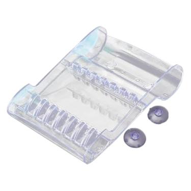 Imagem de OIIBWQ Suporte de Parede para Tesouras de Cabelo, Organizador de Ferramentas de Cabeleireiro, 5,5 X 8 Polegadas, Acessórios, Compartimento Profissional com V, Claro