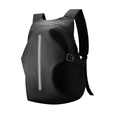 Imagem de Generic Mochila de motocicleta, bolsa para capacete, masculina, mochila de viagem com faixa refletiva para mochilão, montanhismo e ciclismo