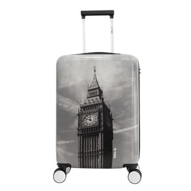Imagem de Mala de bordo viagem 10 kg Londres em ABS + PC Cinza