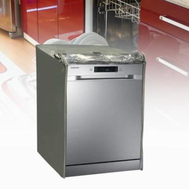 Imagem de CAPA PARA LAVA LOUÇAS SAMSUNG 14 SERVIÇOS TRANSPARENTE (CINZA)